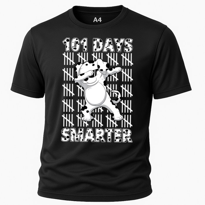 101 Days Smarter Dabbing Dalmatian Dog Performance Shirt