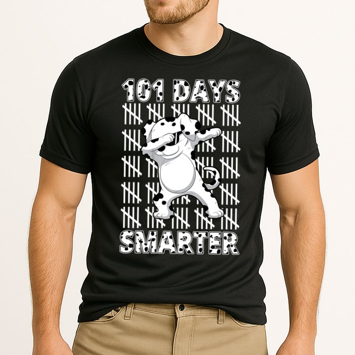 101 Days Smarter Dabbing Dalmatian Dog Performance Shirt