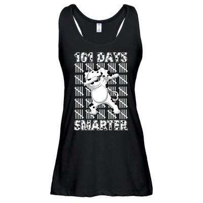 101 Days Smarter Dabbing Dalmatian Dog Ladies Essential Flowy Tank