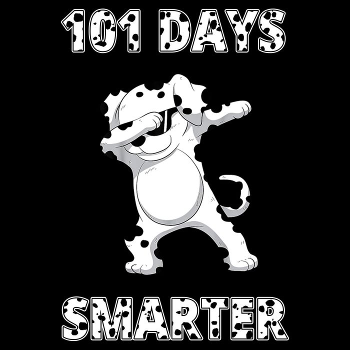 101 Days Smarter Dabbing Dalmatian Dog 16oz Travel Tumbler