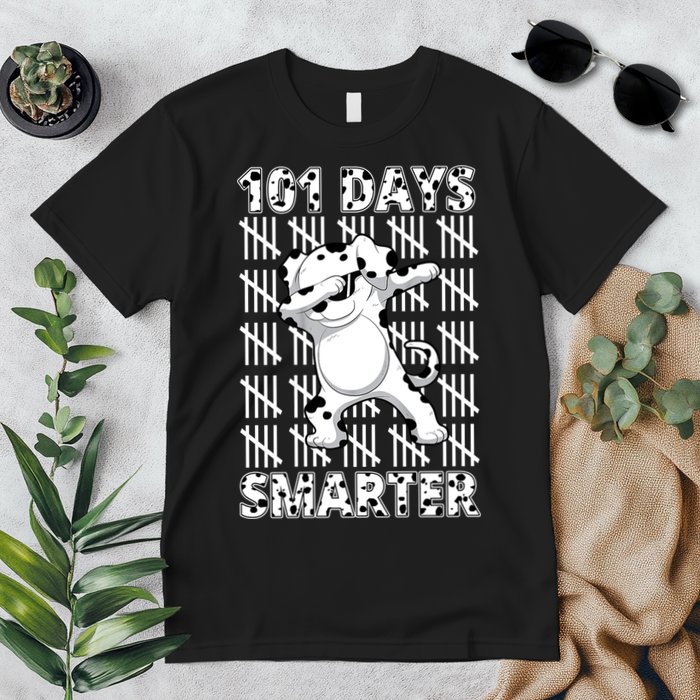 101 Days Smarter Dabbing Dalmatian Dog Premium T-Shirt