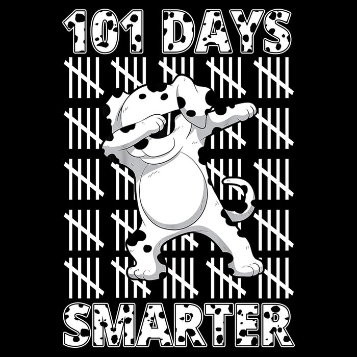 101 Days Smarter Dabbing Dalmatian Dog Premium T-Shirt