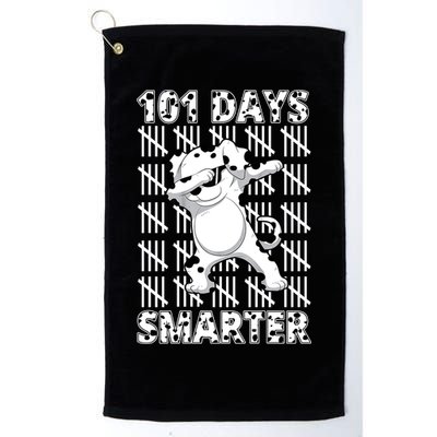 101 Days Smarter Dabbing Dalmatian Dog Golf Towel