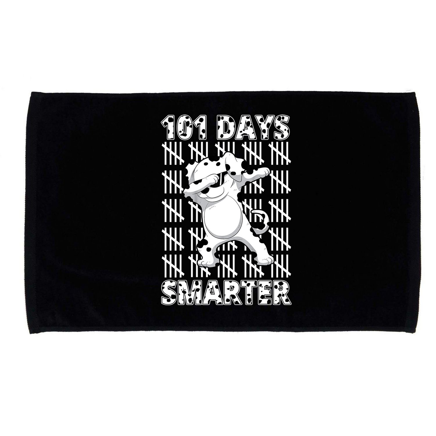101 Days Smarter Dabbing Dalmatian Dog Microfiber Hand Towel