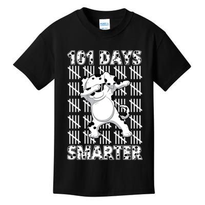 101 Days Smarter Dabbing Dalmatian Dog Kids T-Shirt