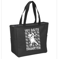 101 Days Smarter Dabbing Dalmatian Dog Zip Tote Bag