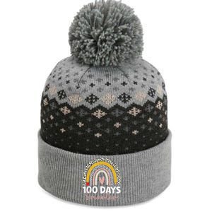 100 Days Smarter Teacher Rainbow 100th Day Of School The Baniff Cuffed Pom Beanie