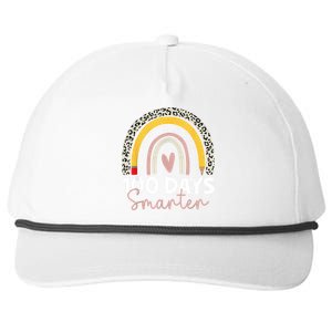 100 Days Smarter Teacher Rainbow 100th Day Of School Snapback Five-Panel Rope Hat