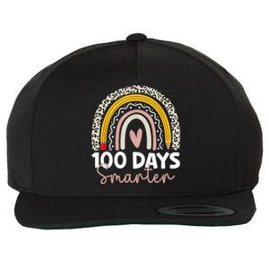 100 Days Smarter Teacher Rainbow 100th Day Of School Wool Snapback Cap