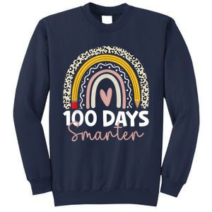 100 Days Smarter Teacher Rainbow 100th Day Of School Sweatshirt