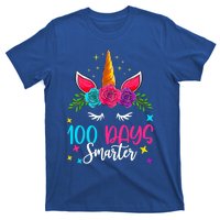 100 Days Smarter Unicorn 100 Days Of School 100th Day Cool Gift T-Shirt