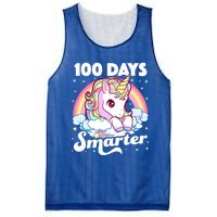 100 Days Smarter Unicorn Teacher 100th Day Of School Cool Gift Mesh Reversible Basketball Jersey Tank