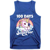 100 Days Smarter Unicorn Teacher 100th Day Of School Cool Gift Tank Top