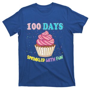 100 Days Sprinkled Fun Pink Cupcake 100th Day Of School Gift T-Shirt