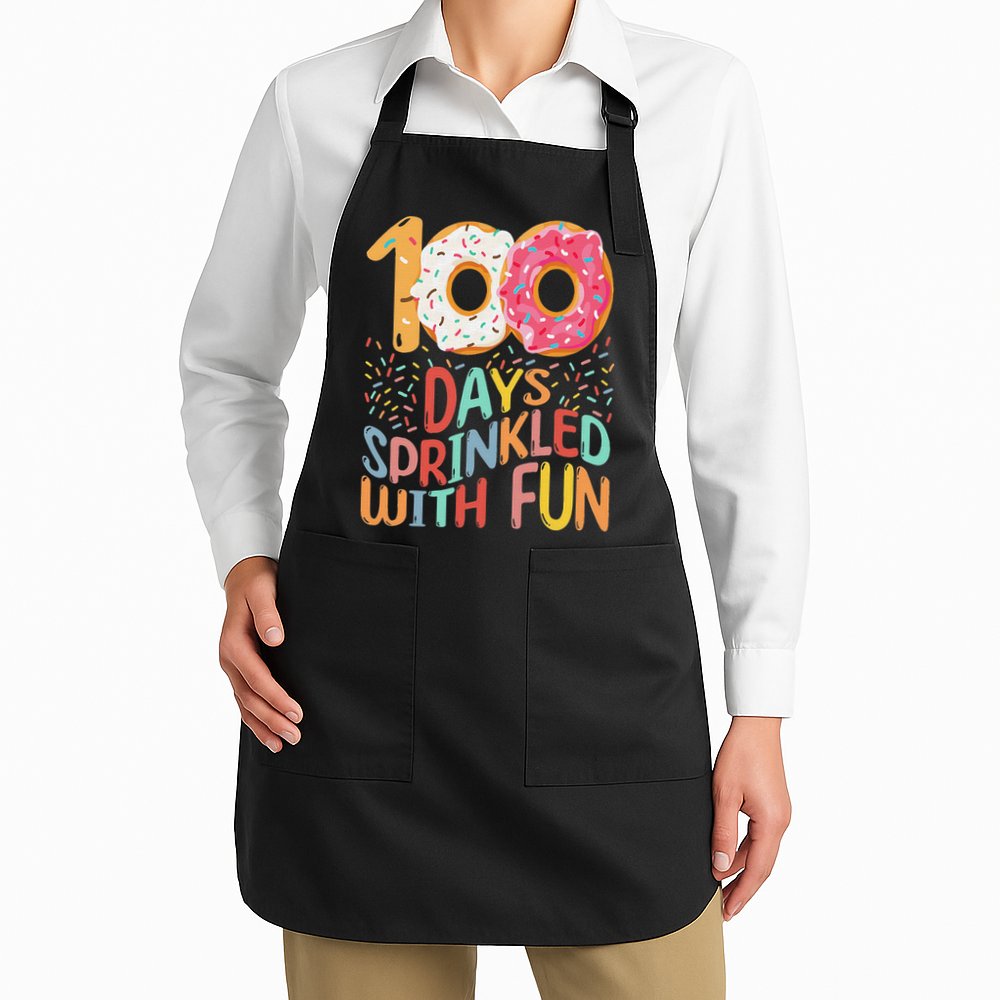 100 Days Sprinkled With Fun Cupcake 100th Day Of School Apron
