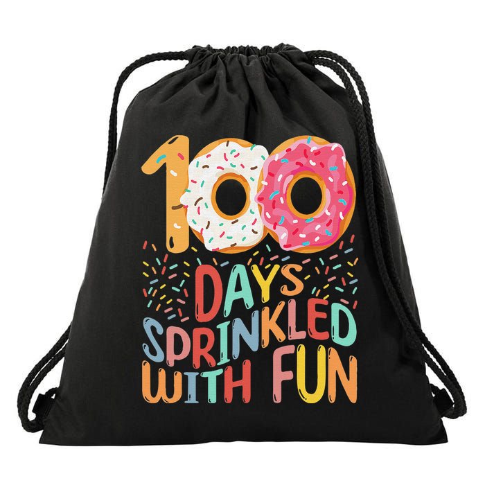 100 Days Sprinkled With Fun Cupcake 100th Day Of School Drawstring Bag