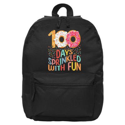 100 Days Sprinkled With Fun Cupcake 100th Day Of School 16 in Basic Backpack