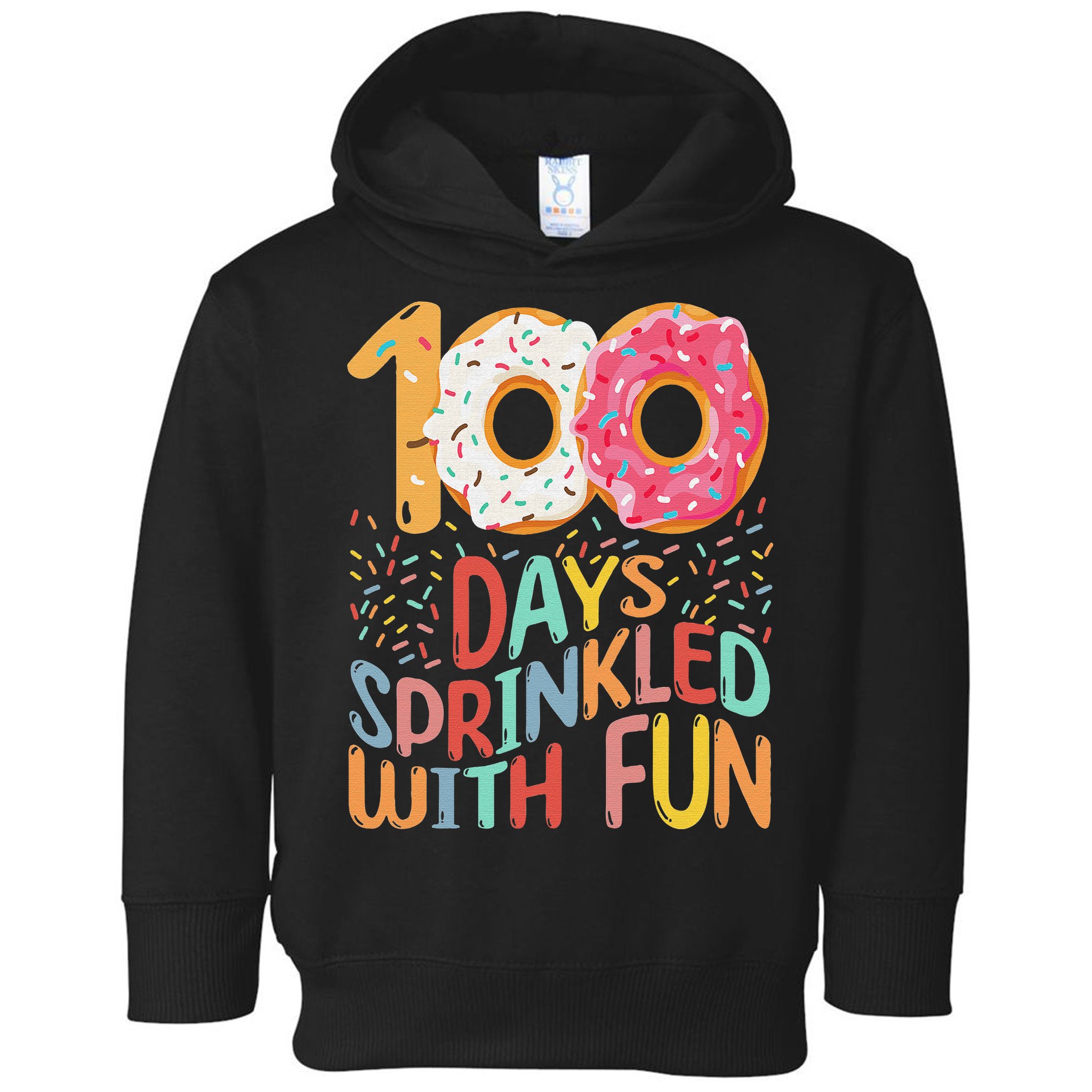 100 Days Sprinkled With Fun Cupcake 100th Day Of School Toddler Hoodie