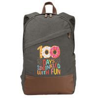 100 Days Sprinkled With Fun Cupcake 100th Day Of School Cotton Canvas Backpack