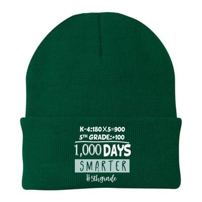 1000 days smarter - Fifth Grade Student Teacher gift Knit Cap Winter Beanie