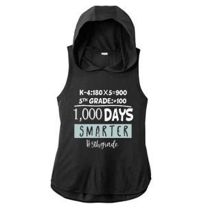 1000 days smarter - Fifth Grade Student Teacher gift Ladies PosiCharge Tri-Blend Wicking Draft Hoodie Tank