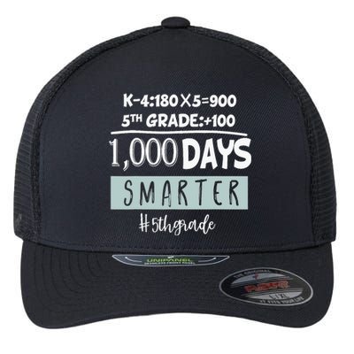 1000 days smarter - Fifth Grade Student Teacher gift Flexfit Unipanel Trucker Cap