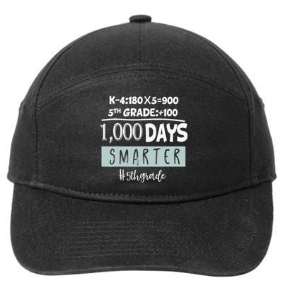 1000 days smarter - Fifth Grade Student Teacher gift 7-Panel Snapback Hat