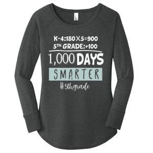 1000 days smarter - Fifth Grade Student Teacher gift Women's Perfect Tri Tunic Long Sleeve Shirt