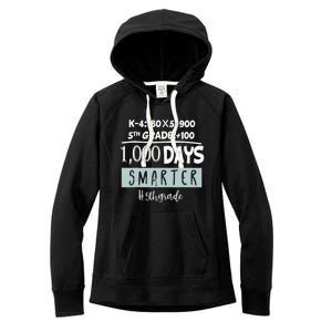 1000 days smarter - Fifth Grade Student Teacher gift Women's Fleece Hoodie