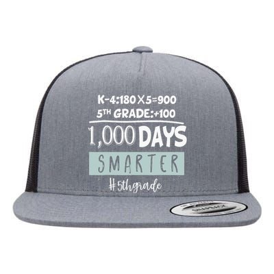 1000 days smarter - Fifth Grade Student Teacher gift Flat Bill Trucker Hat