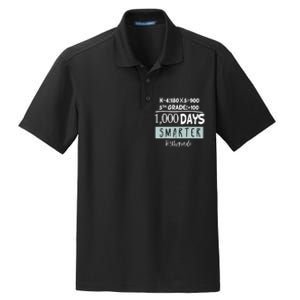 1000 days smarter - Fifth Grade Student Teacher gift Dry Zone Grid Polo