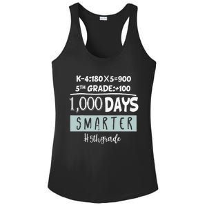 1000 days smarter - Fifth Grade Student Teacher gift Ladies PosiCharge Competitor Racerback Tank