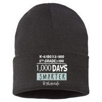 1000 days smarter - Fifth Grade Student Teacher gift Sustainable Knit Beanie