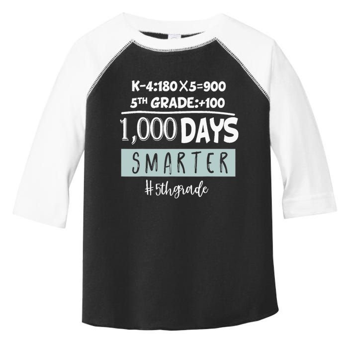 1000 days smarter - Fifth Grade Student Teacher gift Toddler Fine Jersey T-Shirt