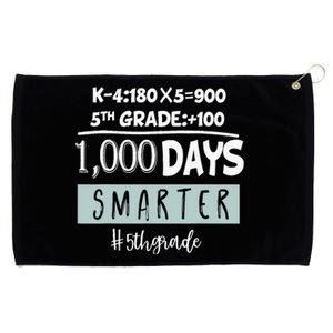 1000 days smarter - Fifth Grade Student Teacher gift Grommeted Golf Towel