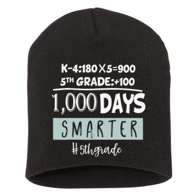 1000 days smarter - Fifth Grade Student Teacher gift Short Acrylic Beanie