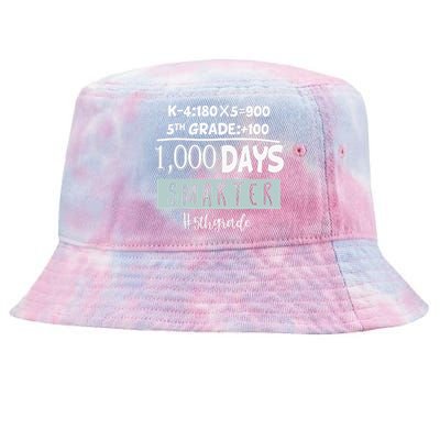 1000 days smarter - Fifth Grade Student Teacher gift Tie-Dyed Bucket Hat