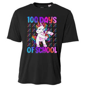 100 Days Smarter Unicorn 100 Days Of School 100th Day Cooling Performance Crew T-Shirt