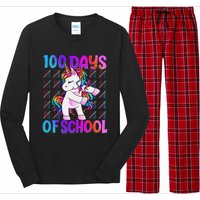 100 Days Smarter Unicorn 100 Days Of School 100th Day Long Sleeve Pajama Set