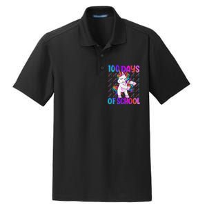 100 Days Smarter Unicorn 100 Days Of School 100th Day Dry Zone Grid Polo