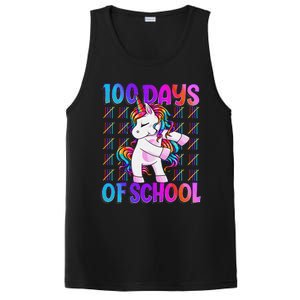 100 Days Smarter Unicorn 100 Days Of School 100th Day PosiCharge Competitor Tank