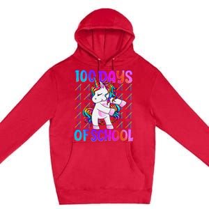 100 Days Smarter Unicorn 100 Days Of School 100th Day Premium Pullover Hoodie