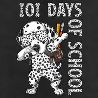 101 Days School Dabbing Dalmatian Dog Teachers 11oz C Handle Ceramic Mug