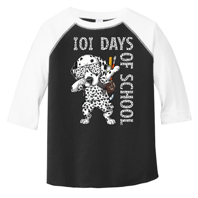 101 Days School Dabbing Dalmatian Dog Teachers Toddler Fine Jersey T-Shirt