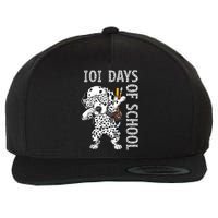 101 Days School Dabbing Dalmatian Dog Teachers Wool Snapback Cap
