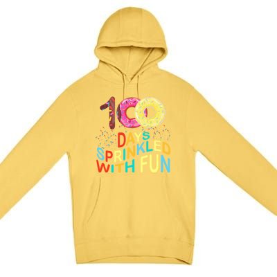 100 Days Sprinkled With Fun 100 Days Of School Kindergarten Great Gift Premium Pullover Hoodie