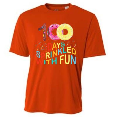 100 Days Sprinkled With Fun 100 Days Of School Kindergarten Great Gift Cooling Performance Crew T-Shirt