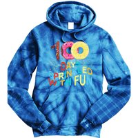 100 Days Sprinkled With Fun 100 Days Of School Kindergarten Great Gift Tie Dye Hoodie