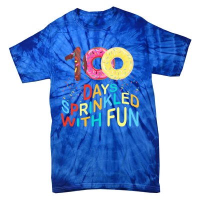 100 Days Sprinkled With Fun 100 Days Of School Kindergarten Great Gift Tie-Dye T-Shirt