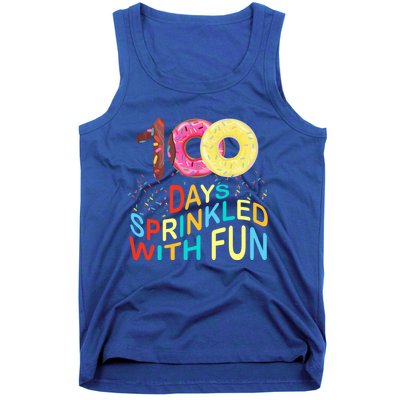 100 Days Sprinkled With Fun 100 Days Of School Kindergarten Great Gift Tank Top